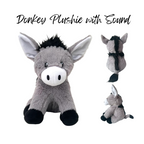 Cuddly Donkey Stuffed Animal with Sound - Hank the Donkey Plush